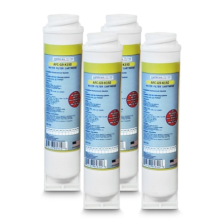 American Filter Co AFC Brand AFC-G9-K15, Compatible to GE TFWFSET Water Filters (4PK) Made by AFC AFC-G9-K15-4p-9344